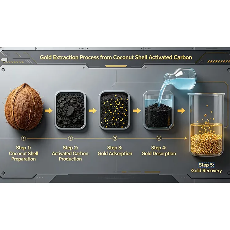 Coconut Shell Activated Carbon for Gold Recovery