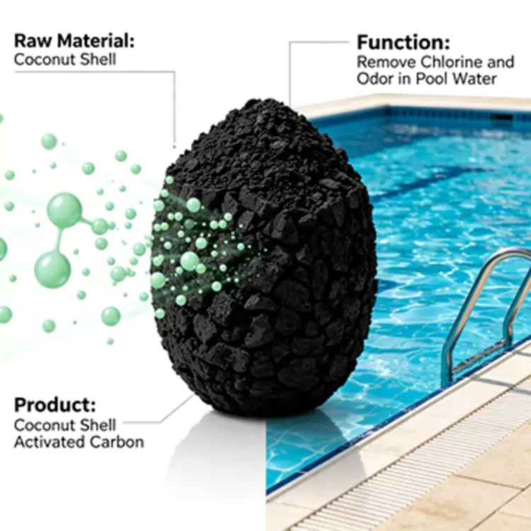 Swimming Pool and Circulating Water Dechlorination Carbon